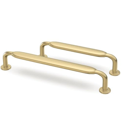 10 Pack 10 inch Brushed Gold Kitchen Cabinet Handles - color: Brushed Gold, size: 10'' Hole Center(254mm)