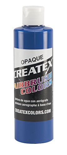 Createx Colors Paint for Airbrush, 8 oz, Opaque Blue - color: Opaque Blue