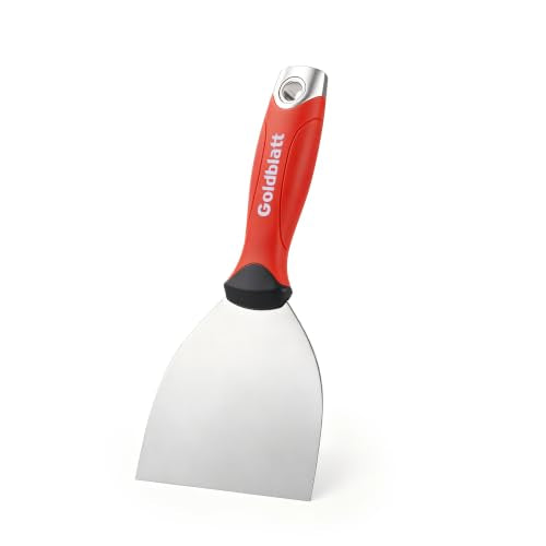 Goldblatt 4" Putty Knife, Stainless Steel Scraper with Hammer End - size: 4 inch
