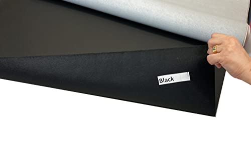 Mybecca Faux Leather Fabric Calf Champion Black (1 Yard)(3 Feet x 4.5 Feet) - color: Black