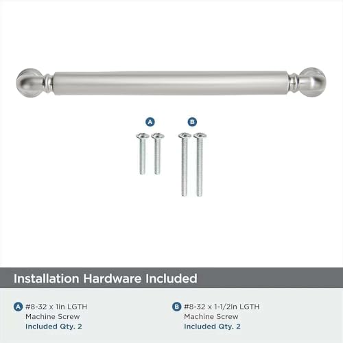 khtumeware 2-Pack Brushed Satin Nickel Heavy-Duty Solid Cabinet Pulls, 3-1/2 Inch (89mm) Hole Center, Drawer Pulls, Cabinet Hardware, Suitable for Kitchen Cabinets, Bathrooms and Dressers - color: Brushed Satin Nickel, size: 3-1/2 Inch(89mm)Hole Center