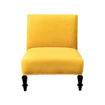 Eco-Ancheng Armless Chair Slipcover Removable Armless Accent Chairs Covers Washable Armless Slipper Chair Slipcover Printed Armless Chair Furniture Protector Covers for Living Dining Room Hotel - color: A21