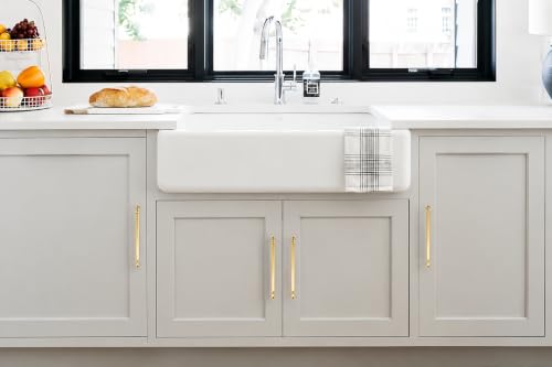khtumeware 2-Pack Brushed Brass Heavy-Duty Solid Cabinet Pulls, 3-1/2 Inch (89mm) Hole Center, Satin Gold Drawer Pulls, Cabinet Hardware, Suitable for Kitchen Cabinets, Bathrooms and Dressers - color: Brushed Brass, size: 3-1/2 Inch(89mm)Hole Center