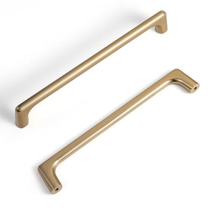 Goo-Ki Champagne Bronze Cabinet Pulls with 7.6'' Hole Centers, Modern Style Zinc Alloy Cabinet Handles for Dresser,Wardrobe,Cupboard- 24 Pack - color: Champagne Bronze, size: 7.6'' Hole Centers