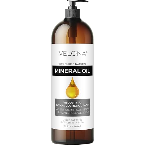velona Mineral Oil 70 Viscosity NF - 32 fl oz, USP Grade, with Pump - size: 32 Ounce