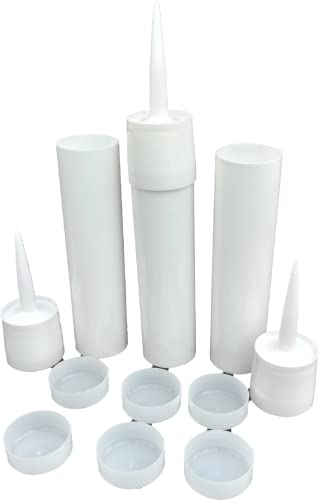 Reusable Empty Caulk Tube - REFILLABLE CAULKING Cartridge 28 oz. 900 ml. - 3 Pack - Made in USA (28 oz. Tubes) - size: 28 Ounce