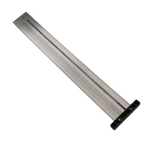 Ultra Precision Marking T-Rule Hole Ruler Stainless Scribing Mark Carpenter Line Carpenter Measuring Tool(16 inches) - size: 16 inches