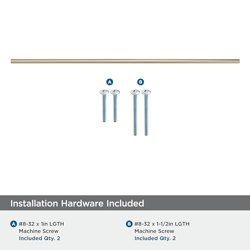 Amerock 21-7/16" Bar Pulls Golden Champagne Drawer Pull - color: Golden Champagne, size: 21-7/16 Inch (544 mm) Center-to-Center