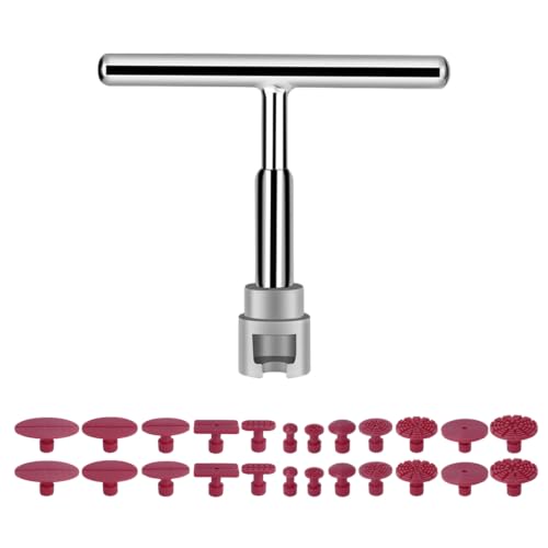 Short T-Bar Dent Puller Kit, Paintless Car Dent Repair Tool - size: Dent Puller Kit-25 Pcs