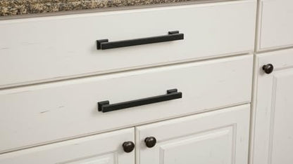 Alzassbg 5" Matte Black Cabinet Pulls and Handles 10 Pack, AL3061MB - color: Matte Black, size: 5" Hole Center