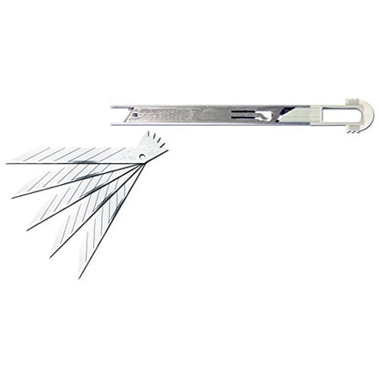 NT Cutter Multi-Blade Cartridge Knife, ABS Grip, 30-Degree Blades (A-553P)