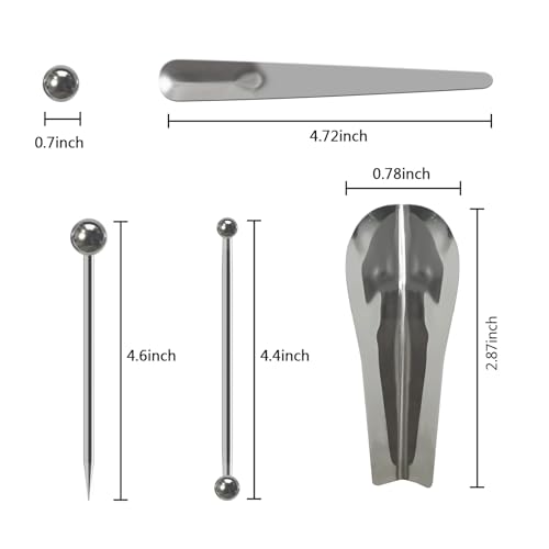 5 Piece Stainless Steel Caulking Tool Kit – Grout Finishing, Removal & Application Tools for Tile & Concrete, Caulk Finisher for Inside/Outside Corners (Reusable & Durable)
