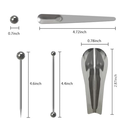 5 Piece Stainless Steel Caulking Tool Kit – Grout Finishing, Removal & Application Tools for Tile & Concrete, Caulk Finisher for Inside/Outside Corners (Reusable & Durable)