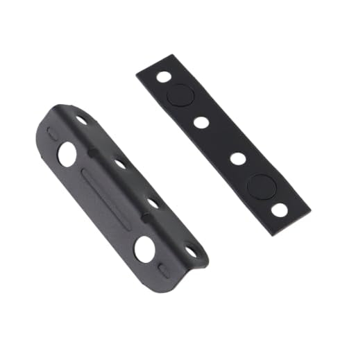 4 Pack Black Bed Rail Brackets, 4-1/3" x 1"