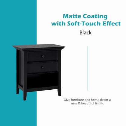 NADAMOO Black Spray Paint, Premium Furniture & Cabinet Coating, 2 Can - color: Matte Black, size: 13.5 Ounce (Pack of 2)