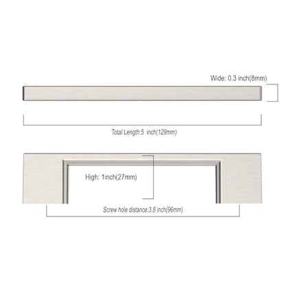 9BUILD 10 Pack Brushed Satin Nickel Cabinet Pulls 3.75 Inch Satin Nickel Kitchen Cabinet Handles, Cabinet Hardware for Cupboard Drawer Pulls - color: Brushed Satin Nickel, size: 3.75"/96MM Hole Center, style: 10 Pack