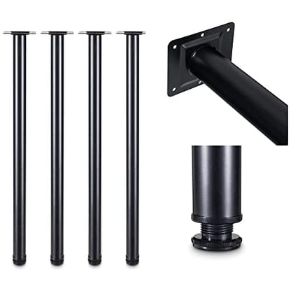 LCSDLHLSY 32 Incn Metal Table Legs,DIY Desk Leg,Coffee Table,Black Set of 4 - size: 32 Inch