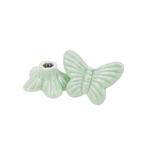 Geesatis Butterfly Cabinet Knobs,10Pcs Single Hole Pulls Handles - style: Butterfly