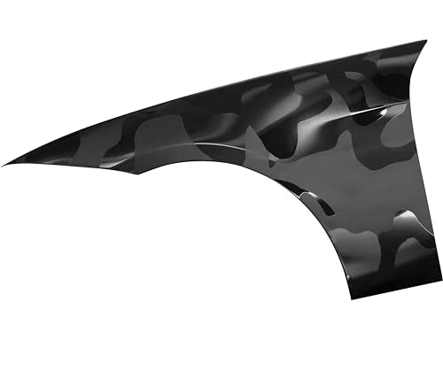 VViViD+ Stealth Black Multi-Finish Camouflage Vinyl Wrap with Air Release (50ft x 5ft) - size: 50ft x 5ft
