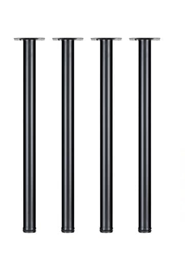 LCSDLHLSY 30 Incn Metal Table Legs,Round Furniture Legs,Set of 4(Black). - size: 30 Inch