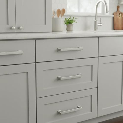 Alzassbg 3" Brushed Satin Nickel Cabinet Pulls 10 Pack, AL3071SN - color: Brushed Satin Nickel, size: 3" Hole Center