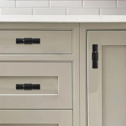 khtumeware 10 Pack Cabinet Knobs - Matte Black 2 Inch(51mm) Heavy Duty Zinc Drawer Pulls for Kitchen & Dresser Drawers - color: Matte Black, size: 2"(50mm)