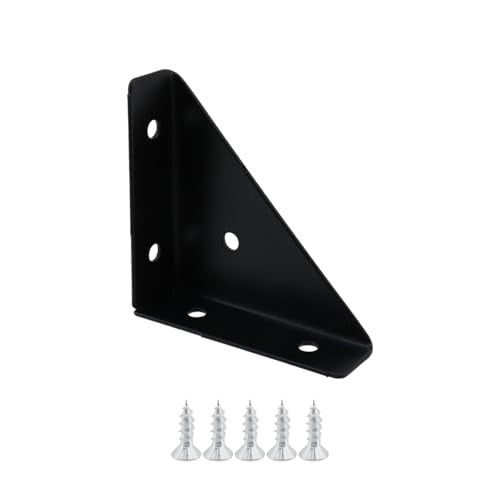 Dnyta 8 Pcs Heavy Duty Triangle Corner Braces Brackets Right Angle Brackets - style: 8pcs