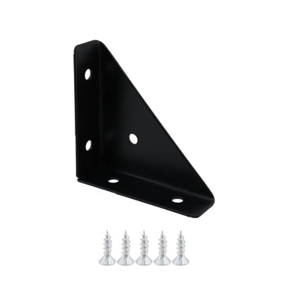 Dnyta 8 Pcs Heavy Duty Triangle Corner Braces Brackets Right Angle Brackets - style: 8pcs