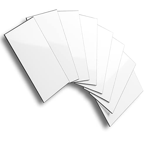 AULIGET 100-Piece Polished White Thick PVC Peel and Stick Backsplash, 3" x 6" Waterproof Subway Tile Peel and Stick Wall Tiles for Kitchen & Bathroom - color: Polished White Tile Look