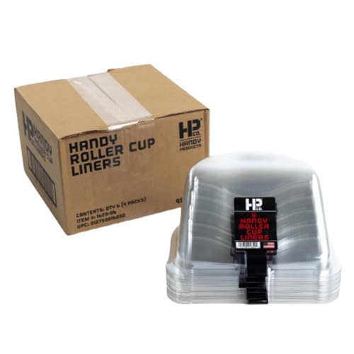Handy Roller Cup Paint Liners, Fits Mini Rollers up to 6-Inches, 24 Pack - size: 1 Count (Pack of 6)