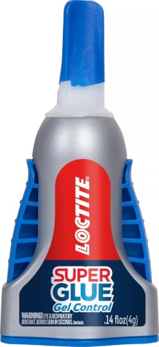 Loctite Super Glue Gel Control, Clear, 0.14 fl oz Bottle, 1 Pack - Superglue for Plastic, Wood, Metal, Crafts & Repair, Cyanoacrylate Adhesive Instant Glue, Quick Dry - size: 1 Pack