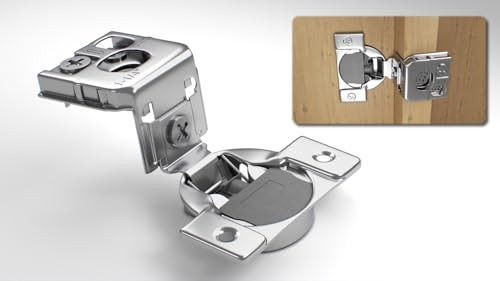 10-Pack 1-1/4" Overlay Soft Close Face Frame Kitchen Cabinet Hinges - size: 1-1/4 Inch