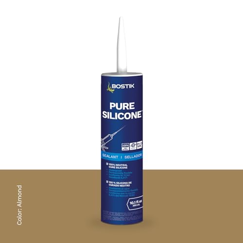 BOSTIK Pure Silicone Almond 10.1oz Silicone Caulk & Sealant - 1 Cartridge - color: Almond