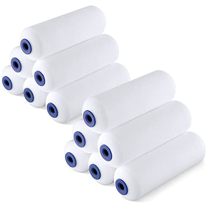 WORKPRO 4" Foam Paint Roller, 12-Pack Small Paint Rollers - size: 4 inch
