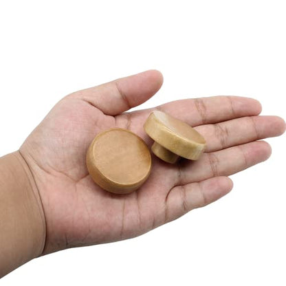 Litoexpe 20 Pieces Natural Wood Cabinet Knobs