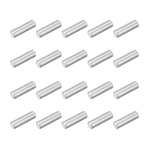 uxcell 60Pcs M2.5 x 8mm 304 Stainless Steel Dowel Pin, Cylindrical Shelf Support Peg Pin Parallel Pin Fastener for Mechanical Manufacturing, Industry, Furniture Installation, Silver - size: M2.5x8mm