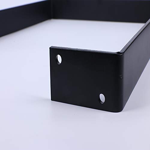 Osring 16 Inch Coffee Table Legs U-Shaped, 2pcs Metal Furniture Leg, Black - size: 16 Inch