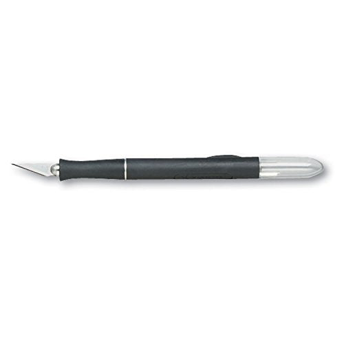 X-Acto X2000 No-Roll Rubber Barrel Knife with #11 Replaceable Blade and Safety Cap (X3724)