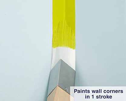 Zibra Triangle Paint Brush for Wall Corners, Doors, Cabinets and Detailed Molding, 1.25-inch, Artist Brush - size: 1.25 in, style: Triangle Brush