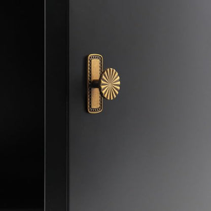 Goo-Ki 1.5'(38mm) Dia Antique Brass Cabinet Knob with Gilded Beaded Border Backplate, Zinc Alloy Flower Design Drawer Knobs,Retro Style,6 Pack - color: Antique Brass, size: 1.5'' Dia Knob With Beaded Backplate