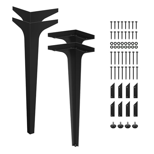 Spade 30" Heavy-Duty Metal Table Legs (Set of 4), Minimalist Steel Legs for Live Edge Table Top, Dining Table, Desk, DIY Furniture Projects