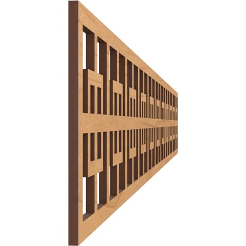 46 1/4"W x 6"H x 1/4"T Cambridge Fretwork Moulding, Maple - color: Maple, size: 6-in. H x 0.25-in. T