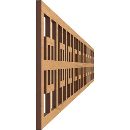 46 1/4"W x 6"H x 1/4"T Cambridge Fretwork Moulding, Maple - color: Maple, size: 6-in. H x 0.25-in. T