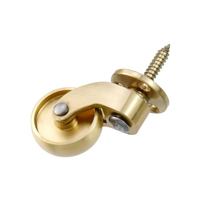 Semetall 1-1/4 Inch Solid Brass Swivel Caster for All Floor Mat Set of 4 - style: A-108