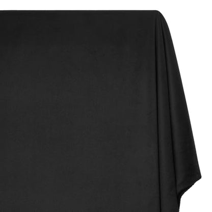 Upholstery Velvet Fabric Plush Textured 60 Inch Heavyweight Polyester Microfiber By The Yard - Black (1 Yard) - color: Black, size: 1 Yard