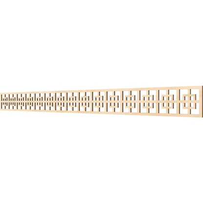 46 3/8"W x 4"H x 1/4"T Cambridge Fretwork Moulding, Birch - color: Birch, size: 4-in. H x 0.25-in. T