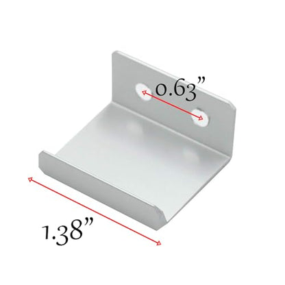 1.38 Inch Finger Pull 6Pcs, 0.63 Inch Hole Centers, Aluminum Alloy, Silver - color: Silver, size: 35mm/1.38", style: Straight Edge