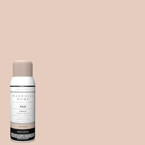 Magnolia Home by Joanna Gaines Interior/Exterior Spray Paint for Small Projects, Ultra-Matte, Chalk Style, ELLA ROSE - 12 oz. Aerosol - color: Ella Rose, style: Ultra-Matte