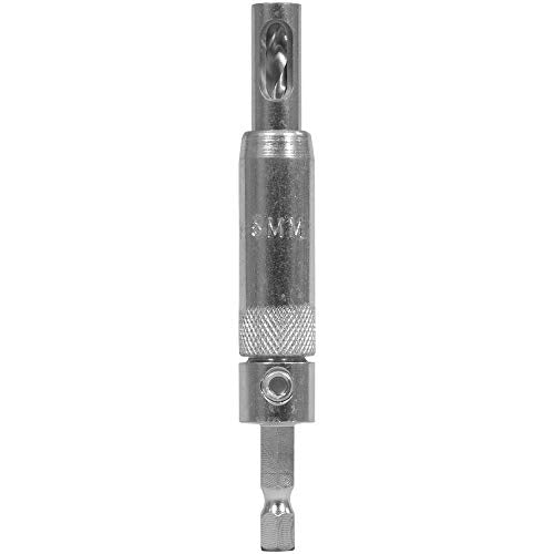 Make it Snappy Tools 46005 - 5mm Shelf Pin HSS Twist Drill Guide, Drill Holes For Standard Shelf Pins, 1/4-Inch Hex Power Bit Shank