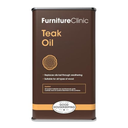 Furniture Clinic Teak Oil, Protects Indoor & Outdoor Wood Furniture - size: 169.07 Fl Oz (Pack of 1)